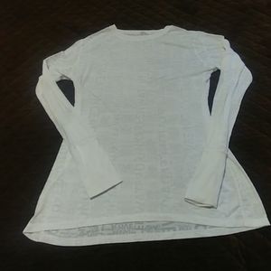 Sheer Lululemon classic sayings top